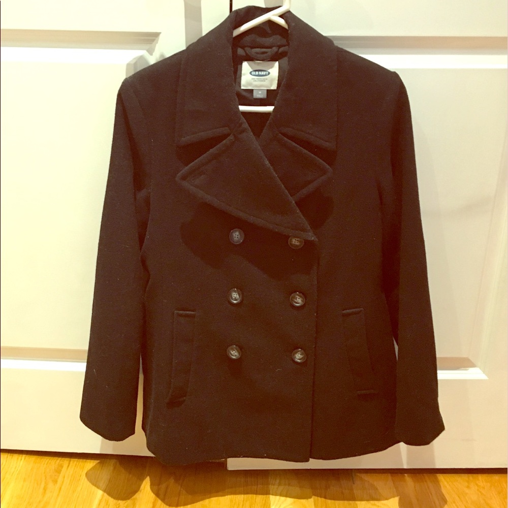 Black pea coat